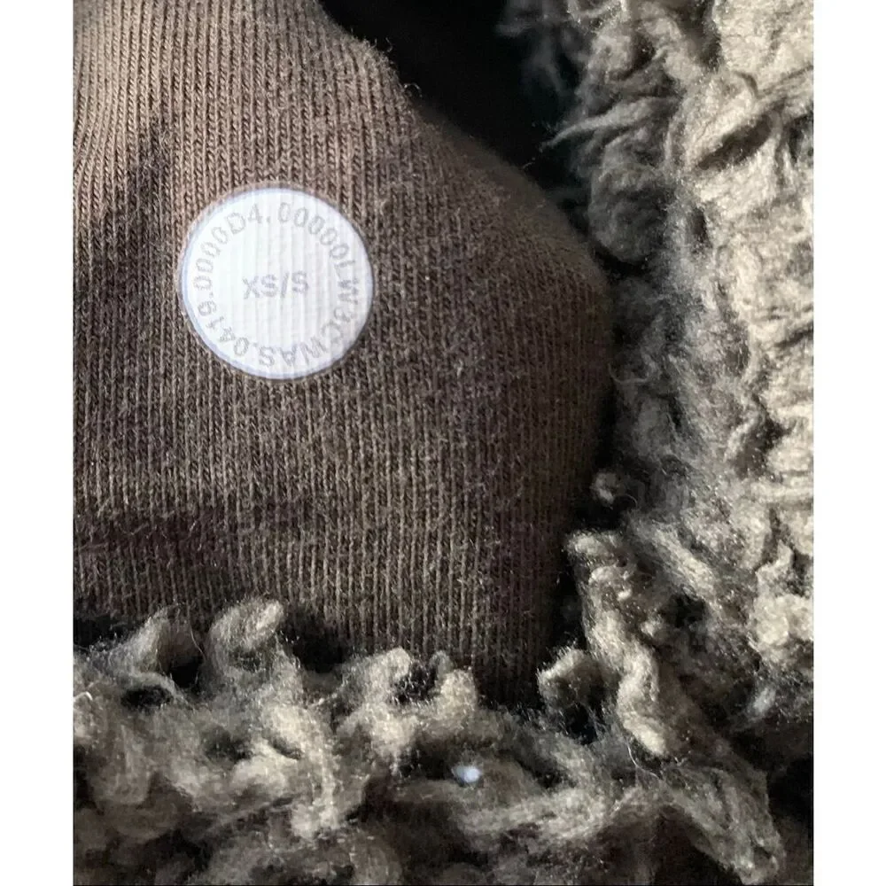 Lululemon Warmth Restore Sherpa olive green SWEATSHIRT SWEATER XS S